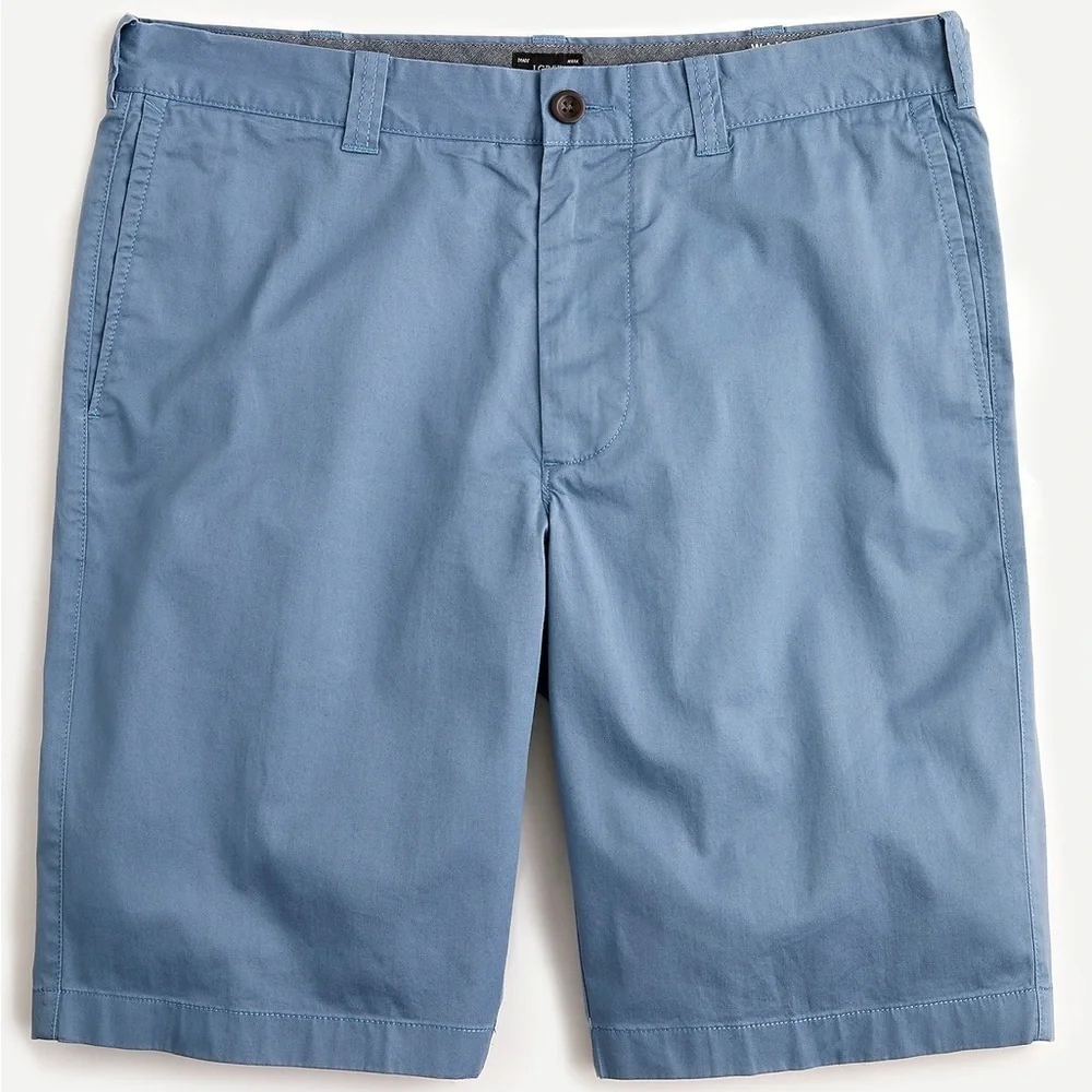 J. Crew Light Blue Flat Front Shorts 10.5” inseam